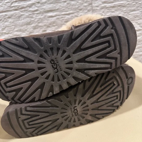 UGGS Brown Shearling Lined Boots - Picture 4 of 4